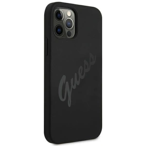 Hurtownia GSM - Etui Guess GUHCP12LLSVSBK Apple iPhone 12 Pro Max czarny/black hardcase Script Vintage - GUE879BLK - {ean13} - Hurt