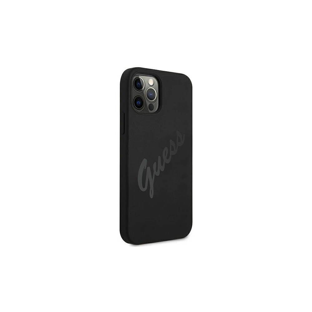 Hurtownia GSM - Etui Guess GUHCP12LLSVSBK Apple iPhone 12 Pro Max czarny/black hardcase Script Vintage - GUE879BLK - {ean13} - Hurt