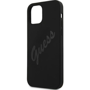 Hurtownia GSM - Etui Guess GUHCP12LLSVSBK Apple iPhone 12 Pro Max czarny/black hardcase Script Vintage - GUE879BLK - {ean13} - Hurt
