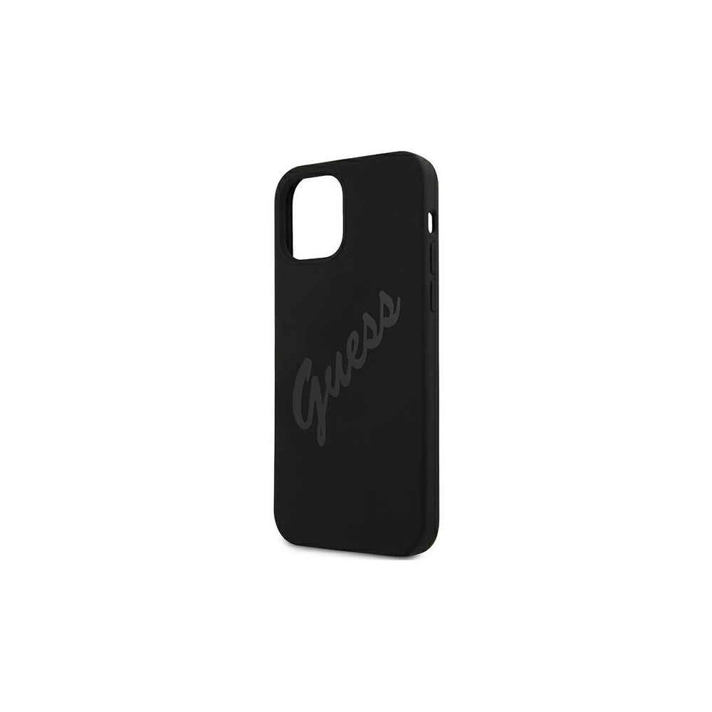 Hurtownia GSM - Etui Guess GUHCP12LLSVSBK Apple iPhone 12 Pro Max czarny/black hardcase Script Vintage - GUE879BLK - {ean13} - Hurt