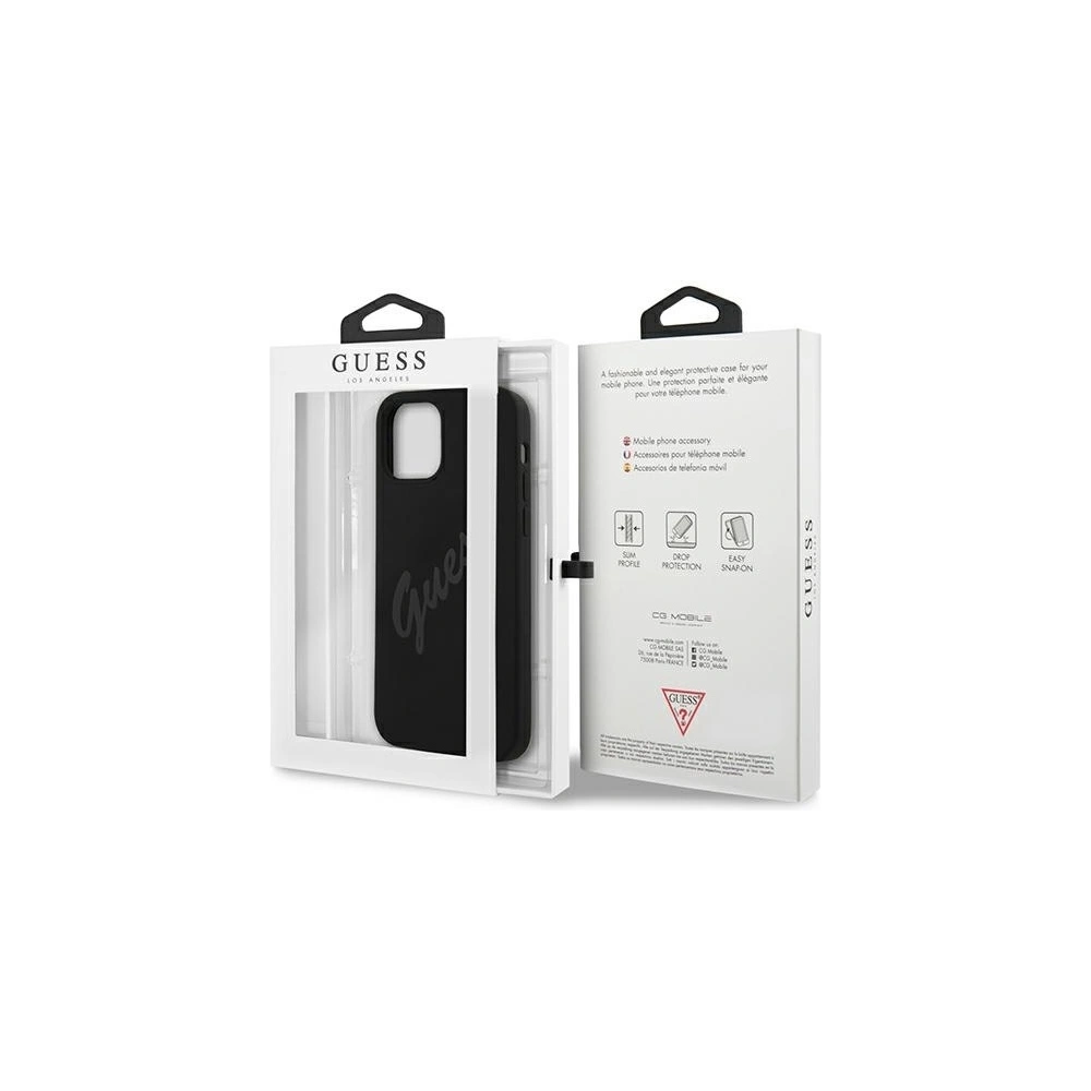 Hurtownia GSM - Etui Guess GUHCP12LLSVSBK Apple iPhone 12 Pro Max czarny/black hardcase Script Vintage - GUE879BLK - {ean13} - Hurt