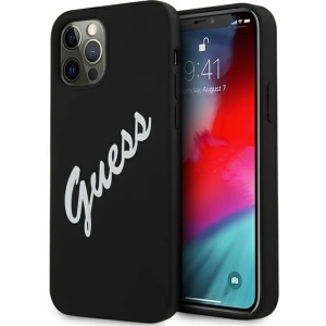 Hurtownia GSM - Etui Guess GUHCP12LLSVSBW Apple iPhone 12 Pro Max czarno biały/black white hardcase Silicone Vintage - GUE881BLKWHT - {ean13} - Hurt
