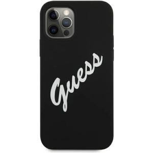 Hurtownia GSM - Etui Guess GUHCP12LLSVSBW Apple iPhone 12 Pro Max czarno biały/black white hardcase Silicone Vintage - GUE881BLKWHT - {ean13} - Hurt