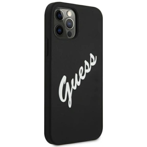 Hurtownia GSM - Etui Guess GUHCP12LLSVSBW Apple iPhone 12 Pro Max czarno biały/black white hardcase Silicone Vintage - GUE881BLKWHT - {ean13} - Hurt