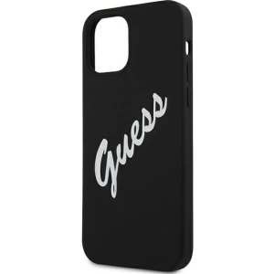 Hurtownia GSM - Etui Guess GUHCP12LLSVSBW Apple iPhone 12 Pro Max czarno biały/black white hardcase Silicone Vintage - GUE881BLKWHT - {ean13} - Hurt
