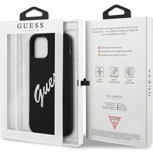 Hurtownia GSM - Etui Guess GUHCP12LLSVSBW Apple iPhone 12 Pro Max czarno biały/black white hardcase Silicone Vintage - GUE881BLKWHT - {ean13} - Hurt