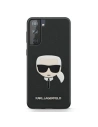 Etui Karl Lagerfeld KLHCS21MSAKHBK Samsung Galaxy S21+ Plus czarny/black hardcase Saffiano Ikonik Karl`s Head