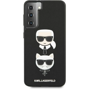 Hurtownia GSM - Etui Karl Lagerfeld KLHCS21MSAKICKCBK Samsung Galaxy S21+ Plus czarny/black hardcase Saffiano Ikonik Karl&Choupette Head - KLD453BLK - {ean13} - Hurt