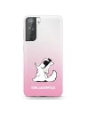 Etui Karl Lagerfeld KLHCS21SCFNRCPI Samsung Galaxy S21 hardcase różowy/pink Choupette Fun