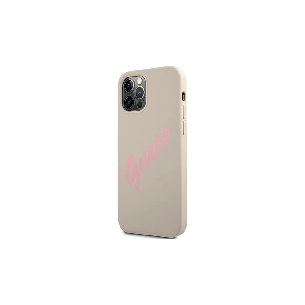 Hurtownia GSM - Etui Guess GUHCP12LLSVSGP Apple iPhone 12 Pro Max szaro różowy/grey pink hardcase Silicone Vintage - GUE882GRYPNK - {ean13} - Hurt