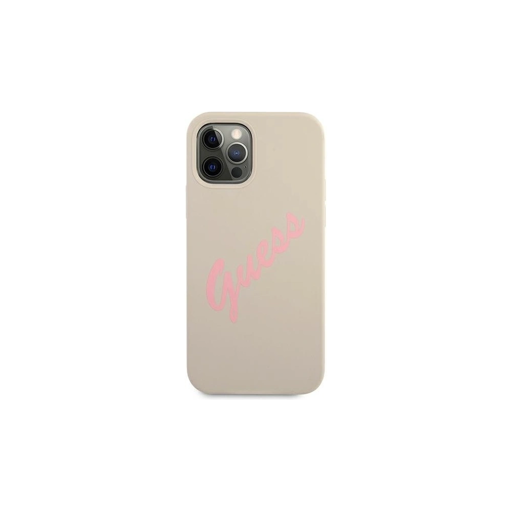 Hurtownia GSM - Etui Guess GUHCP12LLSVSGP Apple iPhone 12 Pro Max szaro różowy/grey pink hardcase Silicone Vintage - GUE882GRYPNK - {ean13} - Hurt