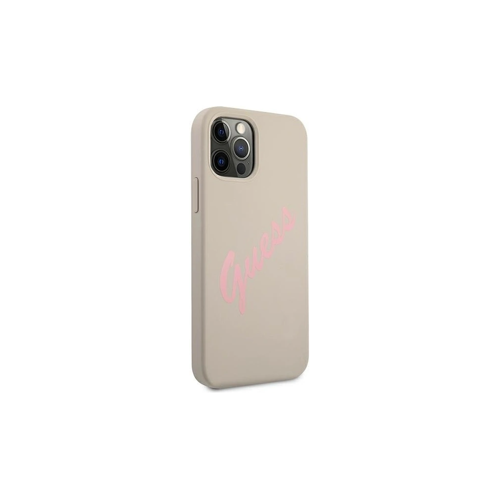 Hurtownia GSM - Etui Guess GUHCP12LLSVSGP Apple iPhone 12 Pro Max szaro różowy/grey pink hardcase Silicone Vintage - GUE882GRYPNK - {ean13} - Hurt