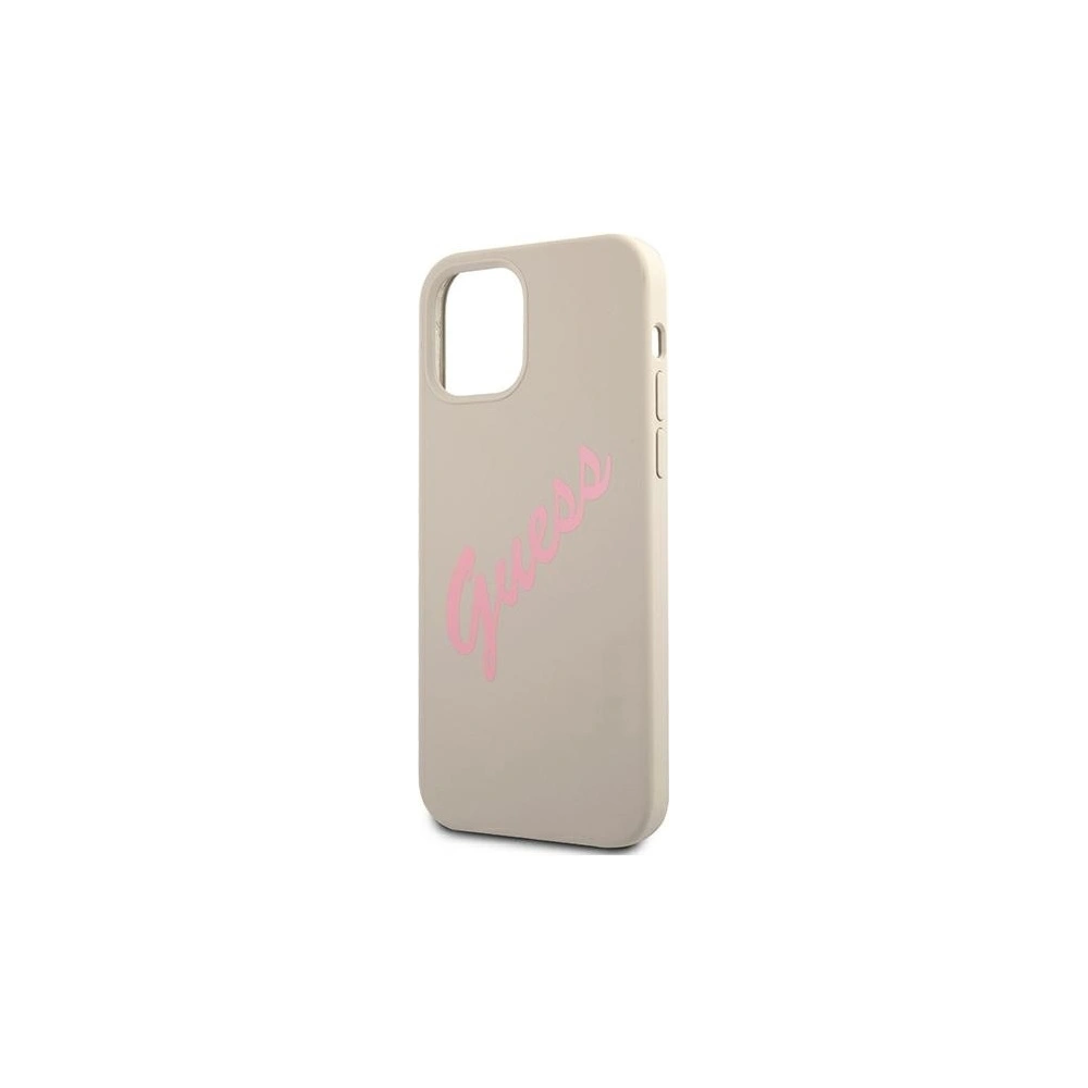 Hurtownia GSM - Etui Guess GUHCP12LLSVSGP Apple iPhone 12 Pro Max szaro różowy/grey pink hardcase Silicone Vintage - GUE882GRYPNK - {ean13} - Hurt