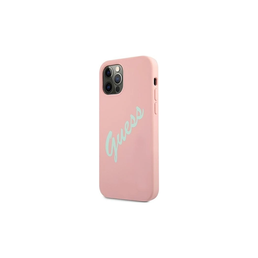 Wholesale Guess GUHCP12LLSVSPG Apple iPhone 12 Pro Max green pink hardcase Silicone Vintage - GUE883GRNPNK - {ean13} - Hurt