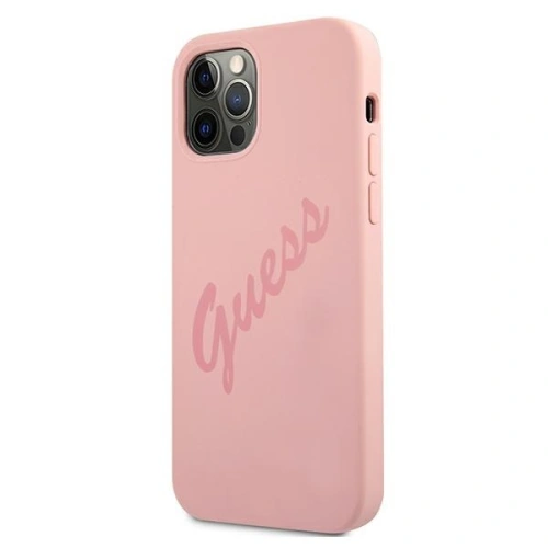 Etui Guess GUHCP12LLSVSPI Apple iPhone 12 Pro Max różowy/pink hardcase Script Vintage