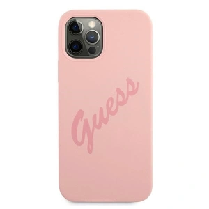 Hurtownia GSM - Etui Guess GUHCP12LLSVSPI Apple iPhone 12 Pro Max różowy/pink hardcase Script Vintage - GUE884PNK - {ean13} - Hurt