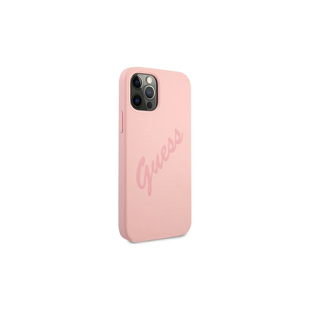 Hurtownia GSM - Etui Guess GUHCP12LLSVSPI Apple iPhone 12 Pro Max różowy/pink hardcase Script Vintage - GUE884PNK - {ean13} - Hurt