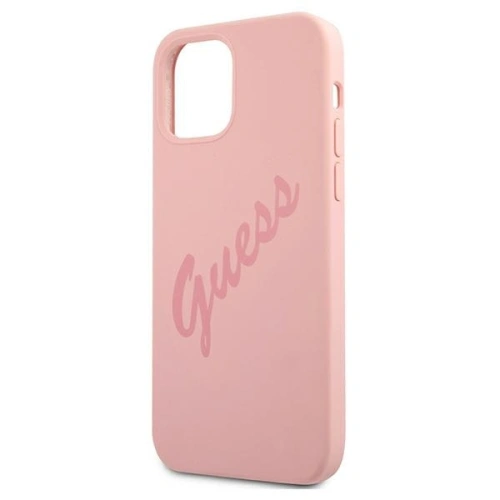 Etui Guess GUHCP12LLSVSPI Apple iPhone 12 Pro Max różowy/pink hardcase Script Vintage