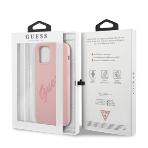 Hurtownia GSM - Etui Guess GUHCP12LLSVSPI Apple iPhone 12 Pro Max różowy/pink hardcase Script Vintage - GUE884PNK - {ean13} - Hurt