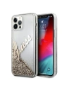 Etui Guess GUHCP12MGLVSGO Apple iPhone 12/12 Pro złoty/gold hardcase Glitter Vintage Script