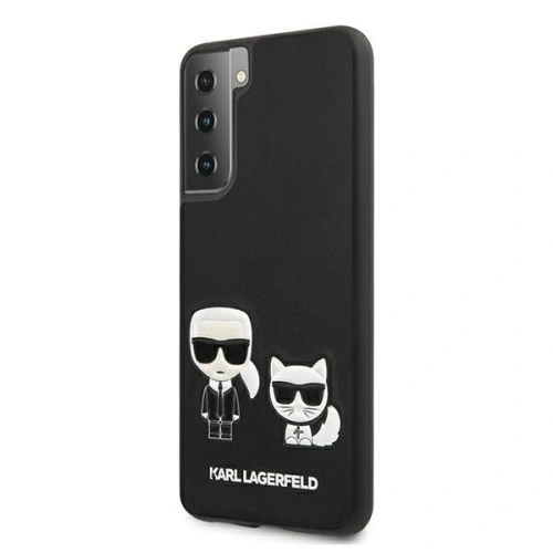 Etui Karl Lagerfeld KLHCS21SPCUSKCBK Samsung Galaxy S21 czarny/black hardcase Ikonik Karl & Choupette