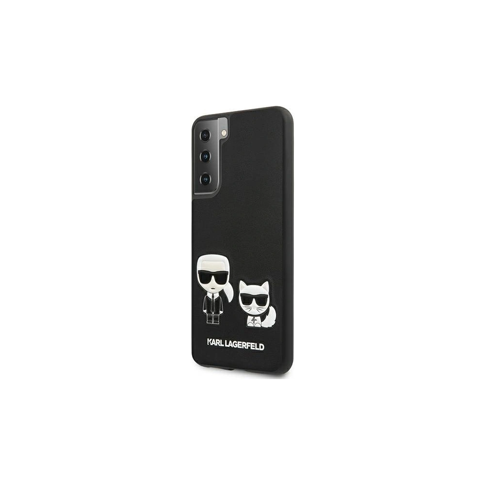 Wholesale Karl Lagerfeld KLHCS21SPCUSKCBK Samsung Galaxy S21 black hardcase Ikonik Karl & Choupette - KLD458BLK - {ean13} - Hurt