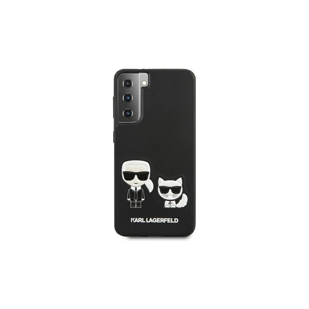 Wholesale Karl Lagerfeld KLHCS21SPCUSKCBK Samsung Galaxy S21 black hardcase Ikonik Karl & Choupette - KLD458BLK - {ean13} - Hurt