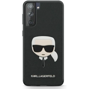 Hurtownia GSM - Etui Karl Lagerfeld KLHCS21SSAKHBK Samsung Galaxy S21 czarny/black hardcase Saffiano Ikonik Karl`s Head - KLD459BLK - {ean13} - Hurt