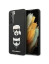 Etui Karl Lagerfeld KLHCS21SSAKICKCBK Samsung Galaxy S21 czarny/black hardcase Saffiano Ikonik Karl&Choupette Head