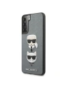 Hurtownia GSM - Etui Karl Lagerfeld KLHCS21SSAKICKCSL Samsung Galaxy S21 srebrny/silver hardcase Saffiano Ikonik Karl&Choupette Head - KLD461SLV - {ean13} - Hurt