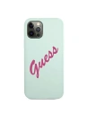 Hurtownia GSM - Etui Guess GUHCP12MLSVSBF Apple iPhone 12/12 Pro niebieski fuksja/blue fuschia hardcase Silicone Vintage - GUE889BLUFCS - {ean13} - Hurt
