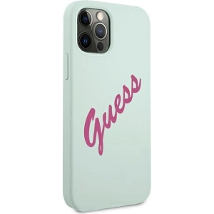 Hurtownia GSM - Etui Guess GUHCP12MLSVSBF Apple iPhone 12/12 Pro niebieski fuksja/blue fuschia hardcase Silicone Vintage - GUE889BLUFCS - {ean13} - Hurt
