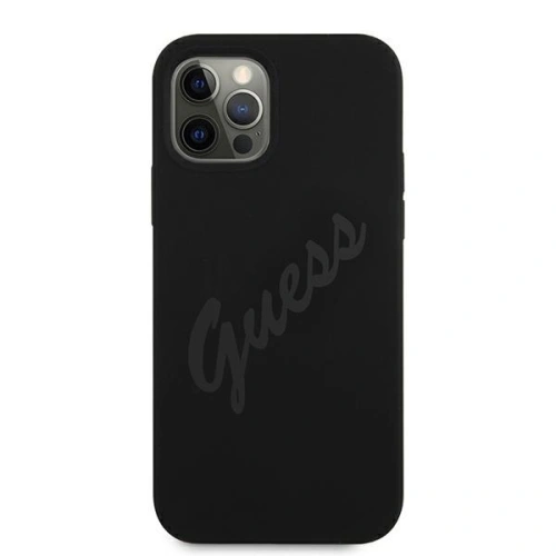 Etui Guess GUHCP12MLSVSBK Apple iPhone 12/12 Pro czarny/black hardcase Script Vintage