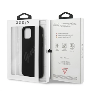 Etui Guess GUHCP12MLSVSBK Apple iPhone 12/12 Pro czarny/black hardcase Script Vintage