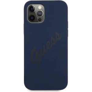 Hurtownia GSM - Etui Guess GUHCP12MLSVSBL Apple iPhone 12/12 Pro niebieski/blue hardcase Script Vintage - GUE891BLU - {ean13} - Hurt