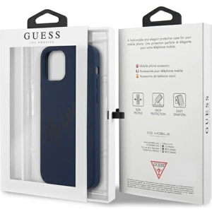 Hurtownia GSM - Etui Guess GUHCP12MLSVSBL Apple iPhone 12/12 Pro niebieski/blue hardcase Script Vintage - GUE891BLU - {ean13} - Hurt