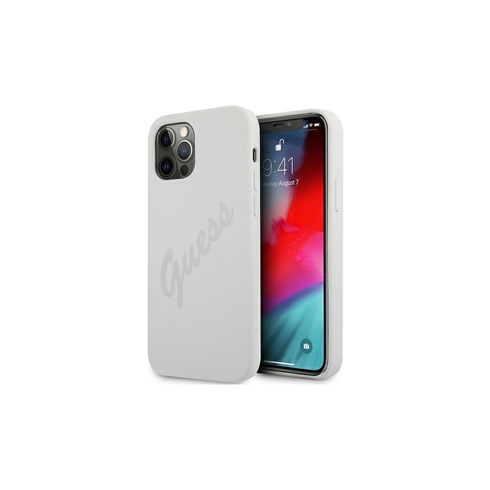 Wholesale Guess GUHCP12MLSVSCR Apple iPhone 12/12 Pro cream hardcase Script Vintage - GUE893CRE - {ean13} - Hurt