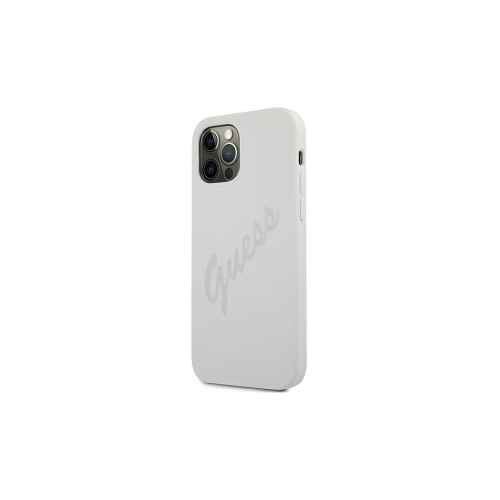 Hurtownia GSM - Etui Guess GUHCP12MLSVSCR Apple iPhone 12/12 Pro kremowy/cream hardcase Script Vintage - GUE893CRE - {ean13} - Hurt