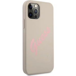 Hurtownia GSM - Etui Guess GUHCP12MLSVSGP Apple iPhone 12/12 Pro szaro różowy/grey pink hardcase Silicone Vintage - GUE894GRYPNK - {ean13} - Hurt