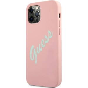 Hurtownia GSM - Etui Guess GUHCP12MLSVSPG Apple iPhone 12/12 Pro różowo zielony/green pink hardcase Silicone Vintage - GUE895GRNPNK - {ean13} - Hurt