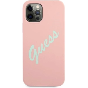 Hurtownia GSM - Etui Guess GUHCP12MLSVSPG Apple iPhone 12/12 Pro różowo zielony/green pink hardcase Silicone Vintage - GUE895GRNPNK - {ean13} - Hurt