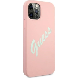 Hurtownia GSM - Etui Guess GUHCP12MLSVSPG Apple iPhone 12/12 Pro różowo zielony/green pink hardcase Silicone Vintage - GUE895GRNPNK - {ean13} - Hurt