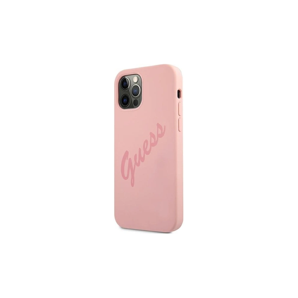 Wholesale Guess GUHCP12MLSVSPI Apple iPhone 12/12 Pro pink hardcase Script Vintage - GUE896PNK - {ean13} - Hurt