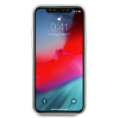 Etui Guess GUHCP12SGLVSGO Apple iPhone 12 mini złoty/gold hardcase Glitter Vintage Script