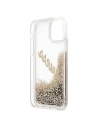 Wholesale Guess GUHCP12SGLVSGO Apple iPhone 12 mini gold hardcase Glitter Vintage Script - GUE898GLD - {ean13} - Hurt