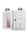 Wholesale Guess GUHCP12SGLVSPI Apple iPhone 12 mini pink hardcase Glitter Vintage Script - GUE899PNK - {ean13} - Hurt