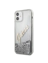 Wholesale Guess GUHCP12SGLVSSI Apple iPhone 12 mini silver hardcase Glitter Vintage Script - GUE900SLV - {ean13} - Hurt