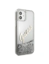 Wholesale Guess GUHCP12SGLVSSI Apple iPhone 12 mini silver hardcase Glitter Vintage Script - GUE900SLV - {ean13} - Hurt