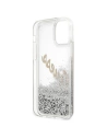Hurtownia GSM - Etui Guess GUHCP12SGLVSSI Apple iPhone 12 mini srebrny/silver hardcase Glitter Vintage Script - GUE900SLV - {ean13} - Hurt