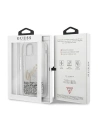 Wholesale Guess GUHCP12SGLVSSI Apple iPhone 12 mini silver hardcase Glitter Vintage Script - GUE900SLV - {ean13} - Hurt